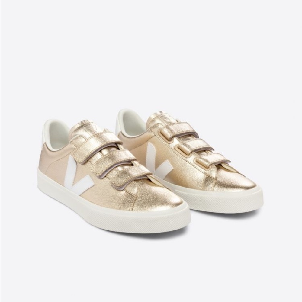 Gold Veja Sneakers